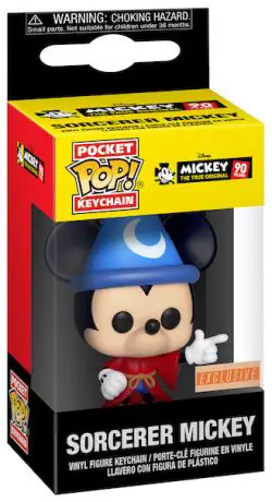 Figurine pop Mickey Sorcier - Porte-clés - Mickey Mouse - 90 Ans - 1