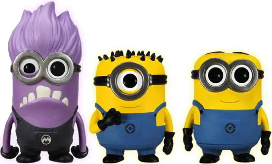 Figurine pop Minion Démoniaque, Carl & Dave - Brillant dans le noir - 3 pack - Moi, Moche et Méchant - 2