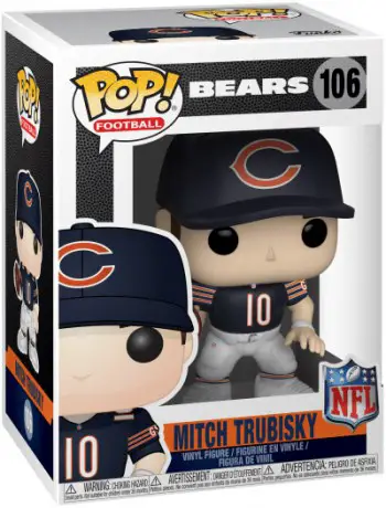 Figurine pop Mitch Trubisky - Bears - NFL - 1