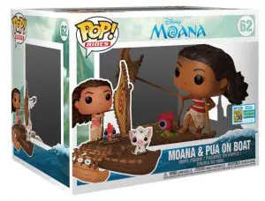 Figurine Moana, Hei Hei & Pua sur bateau – Moana – Vaiana- #62