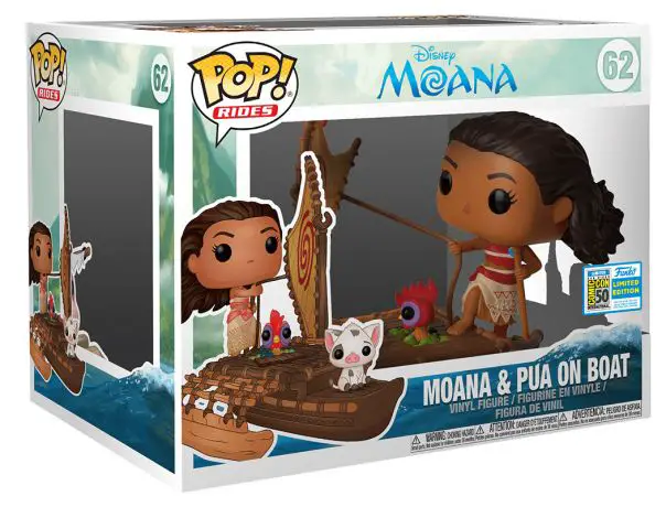 Figurine pop Moana, Hei Hei & Pua sur bateau - Moana - Vaiana - 1