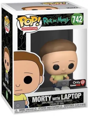 Figurine pop Morty avec ordinateur portable - Rick et Morty - 1