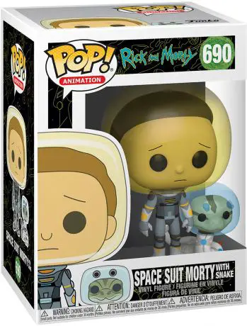 Figurine pop Morty le Cosmonaute avec Serpent - 2 pack - Rick et Morty - 1