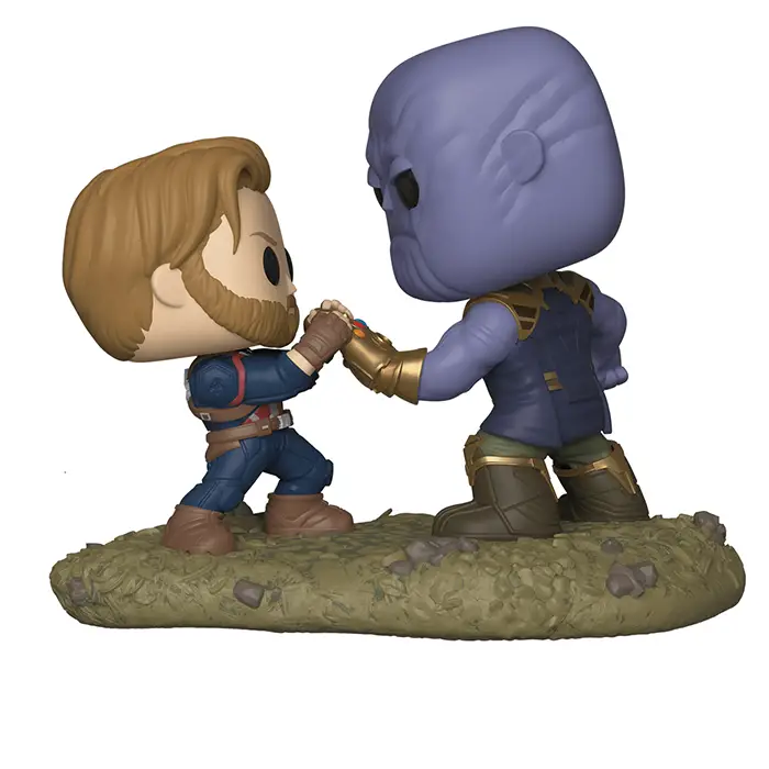Figurine pop Movie Moments Captain America VS Thanos - Avengers Infinity War - 1