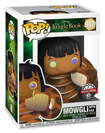 Figurine pop Mowgli avec Kaa - Le Livre de la Jungle - 1