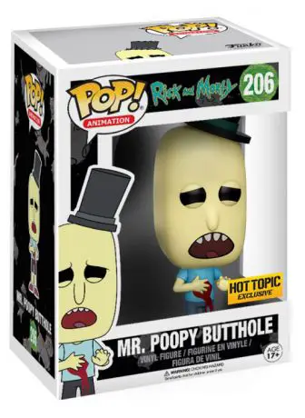 Figurine pop Mr Poopybutthole - Bloody - Rick et Morty - 1