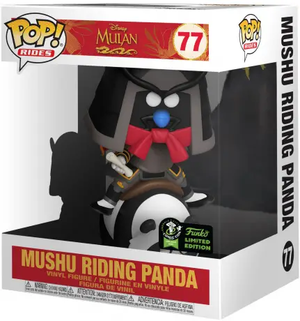 Figurine pop Mushu Chevauchant un Panda - 15 cm - Mulan - 1