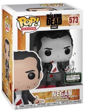 Figurine pop Negan - Rasé de près - Noir et blanc - The Walking Dead - 1