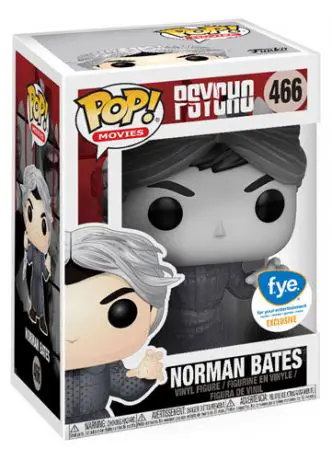 Figurine pop Norman Bates noir et blanc - Psycho - 1