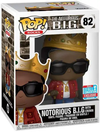 Figurine pop Notorious B.I.G. avec Couronne (Veste Rouge) - Notorious B.I.G - 1