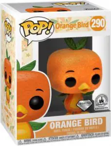 Figurine Oiseau Orange – Pailleté – Parcs Disney- #290