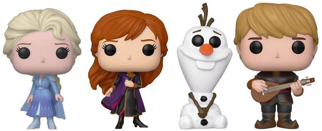 Figurine pop Olaf, Elsa, Anna & Kristoff - 4 pack - Frozen 2 - La reine des neiges 2 - 2