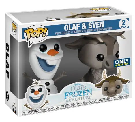 Figurine pop Olaf & Sven - 2 pack - Frozen - La reine des neiges - 1