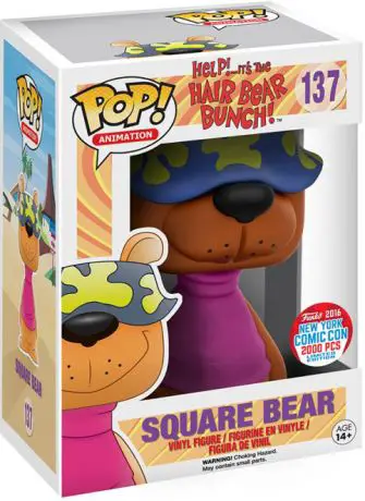 Figurine pop Ours carré (Aidez-moi! ... C'est le groupe d'ours de cheveux!) - Hanna-Barbera - 1