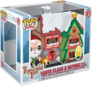 Figurine Père Noël & Noix de Muscade avec Maison – Peppermint Lane- #1