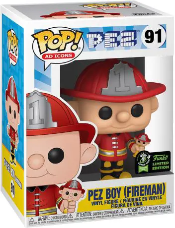 Figurine pop Pez Boy (Pompier) - Icônes de Pub - 1