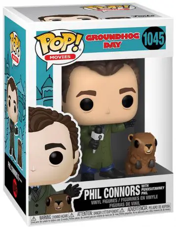 Figurine pop Phils Connors avec Punxsutawney Phil - Un jour sans fin - 1