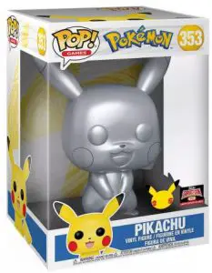 Figurine Pikachu Argent – 25 cm – Pokémon- #353