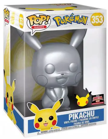 Figurine pop Pikachu Argent - 25 cm - Pokémon - 1