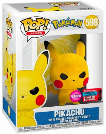 Figurine pop Pikachu - Flocked - Pokémon - 1