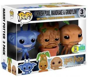 Figurine Pixie, Mandragore & Strangulot – 3 Pack – Harry Potter