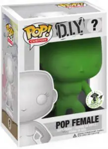 Figurine Pop Femme Vert – DIY – Icônes de Pub