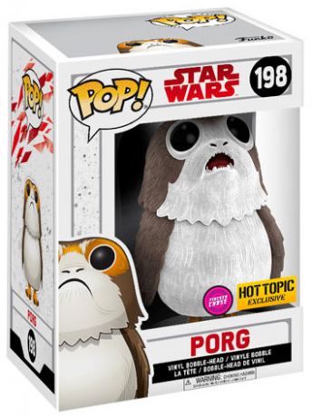 Figurine pop Porg - Bouche ouverte - Flocked - Star Wars 8 : Les Derniers Jedi - 1