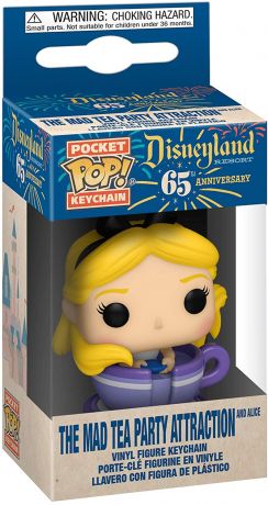 Figurine pop Porte-clés Alice tasse de thé - 65 ème anniversaire Disneyland - 1