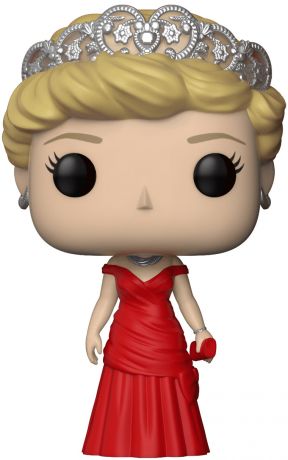 Figurine pop Princesse Diana en Robe Rouge - La Famille Royale - 2