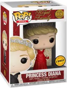 Figurine Princesse Diana en Robe Rouge – La Famille Royale- #3