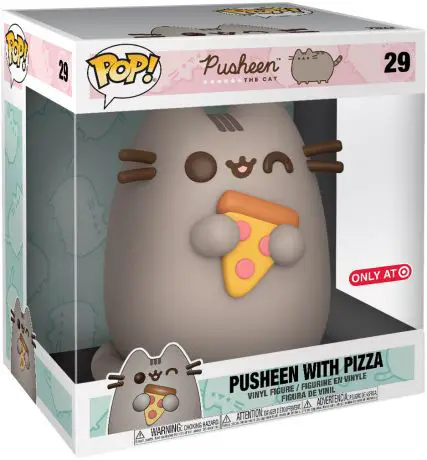 Figurine pop Pusheen avec Pizza - 25 cm - Pusheen - 1