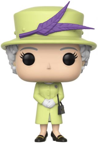 Figurine pop Queen Elizabeth II avec Tenue Verte - La Famille Royale - 2
