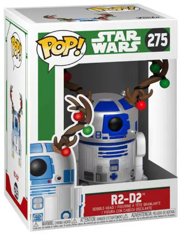 Figurine pop R2-D2 avec cornes de renne - Star Wars : Noël - 1