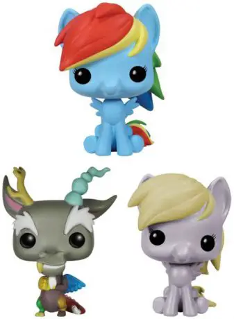 Figurine pop Rainbow Dash, Discord & Derpy - 3 pack - My Little Pony - 2