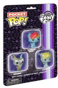 Figurine Rainbow Dash, Discord & Derpy – 3 pack – My Little Pony