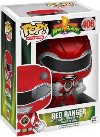 Figurine pop Ranger Rouge - Métallique - Power Rangers - 1