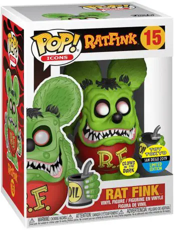 Figurine pop Rat Fink - Brillant dans le noir - Rat Fink - 1