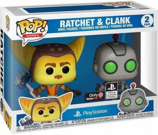 Figurine pop Ratchet & Clank - 2 pack - PlayStation - 1