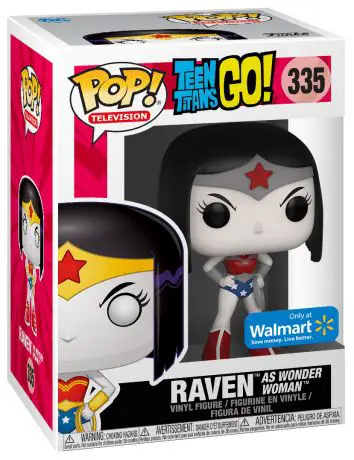 Figurine pop Raven en Wonder Woman - Niveaux de gris - Teen Titans Go! - 1