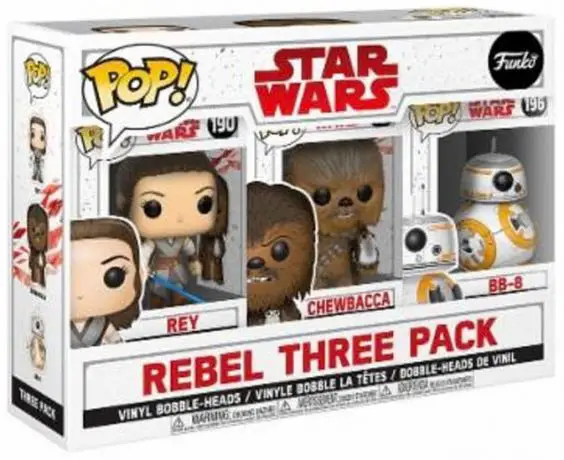 Figurine pop Rey, Chewbacca et BB-8 - 3 Pack - Star Wars 8 : Les Derniers Jedi - 1