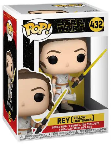 Figurine pop Rey Sabre laser jaune - Star Wars 9 : L'Ascension de Skywalker - 1