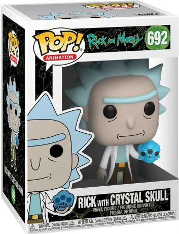 Figurine pop Rick avec Crâne de Crystal - Rick et Morty - 1