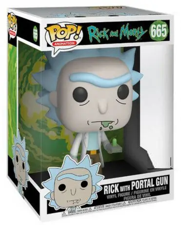 Figurine pop Rick avec Portal Gun - 25 cm - Rick et Morty - 1