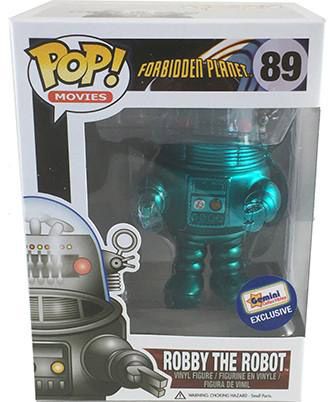 Figurine pop Robby le Robot turquoise métallique - Planète interdite - 1