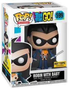 Figurine Robin en Nightwing avec bébé – Teen Titans Go!- #599