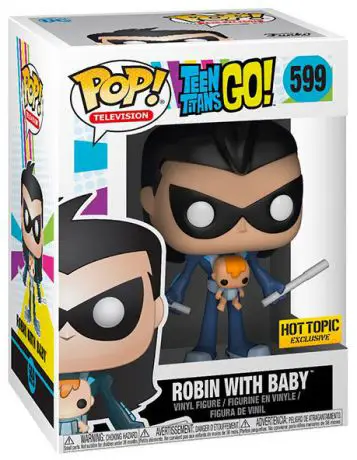 Figurine pop Robin en Nightwing avec bébé - Teen Titans Go! - 1