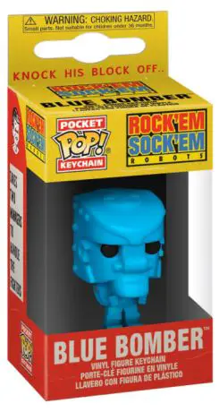 Figurine pop Robot Blue Bomber - Porte clés - Rock 'Em Sock 'Em Robots - 1