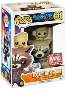 Figurine Rocket avec bébé Groot – Les Gardiens de la Galaxie 2- #211