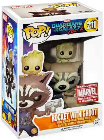 Figurine pop Rocket avec bébé Groot - Les Gardiens de la Galaxie 2 - 1