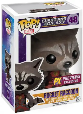 Figurine pop Rocket le Raton Laveur avec Tenue de Ravager - Floqué - Les Gardiens de la Galaxie - 1